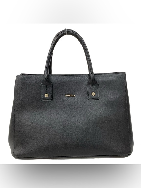 Furla Handbags - Furla - Linda Saffiano Leather Structured Tote with Gold Hardware - Black